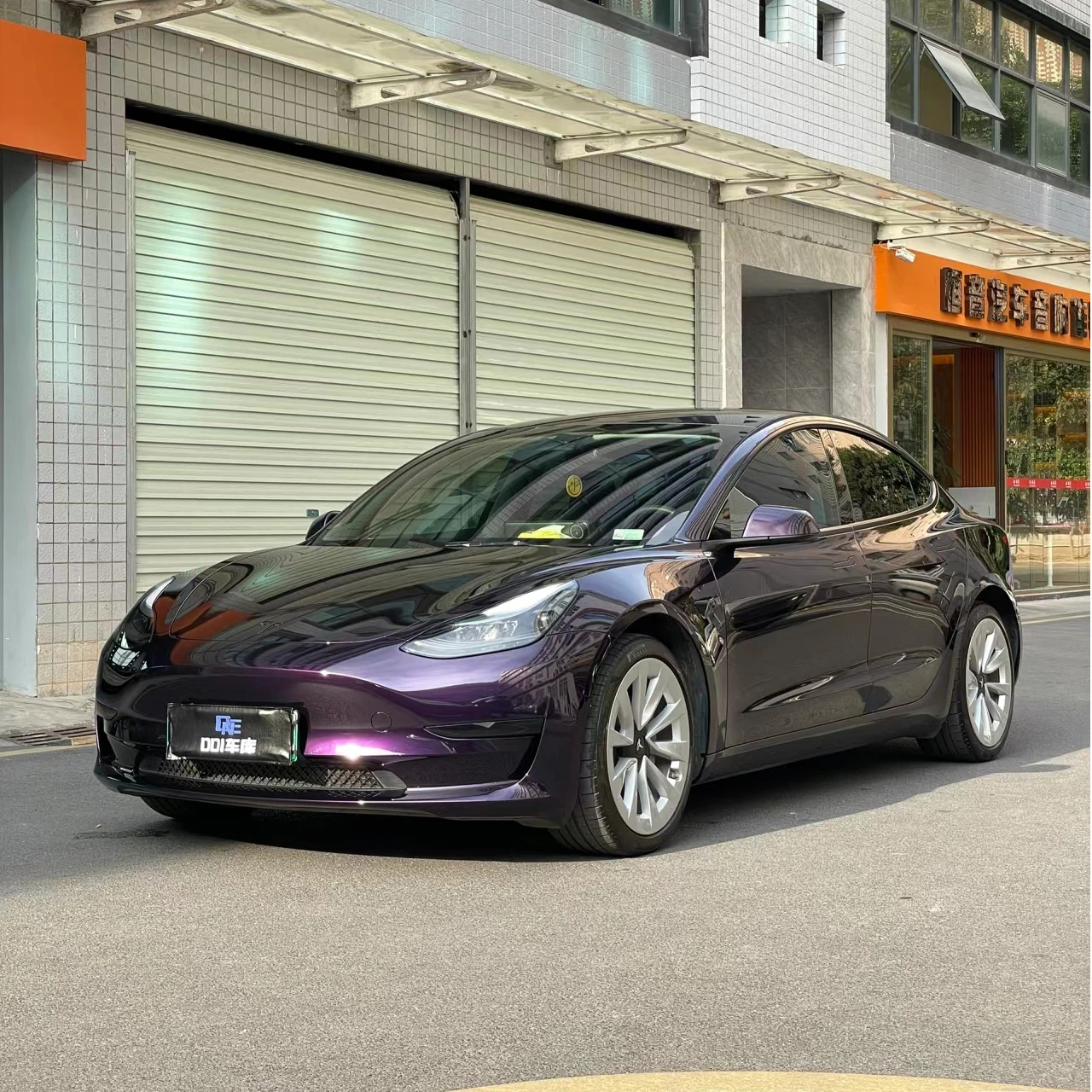 Bubble-Free Car Body Film Stretchable Premium PET Auto Vinyl Car Wrap removable Easy to Install Metallic Purple