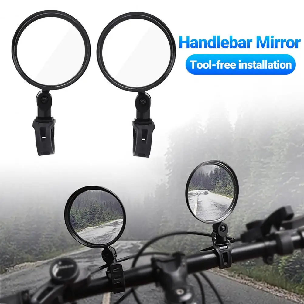 

Bike Rearview Mirror Foldable 360 Degree Rotation Convex Acrylic High Strength Handlebar Mirror for Bicycle Cycling Accessories