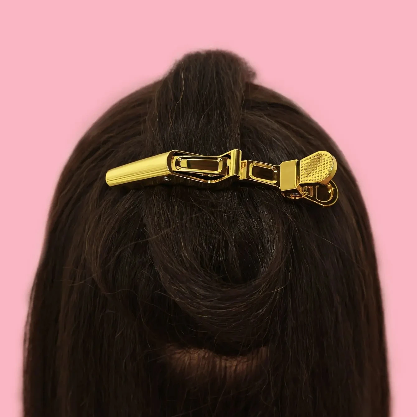 6PCS Alligator Clips Gold Hair Clips Barbershop Premium Plastic Hairpins Hair Styling Fixing Clips Hairdresser Tools