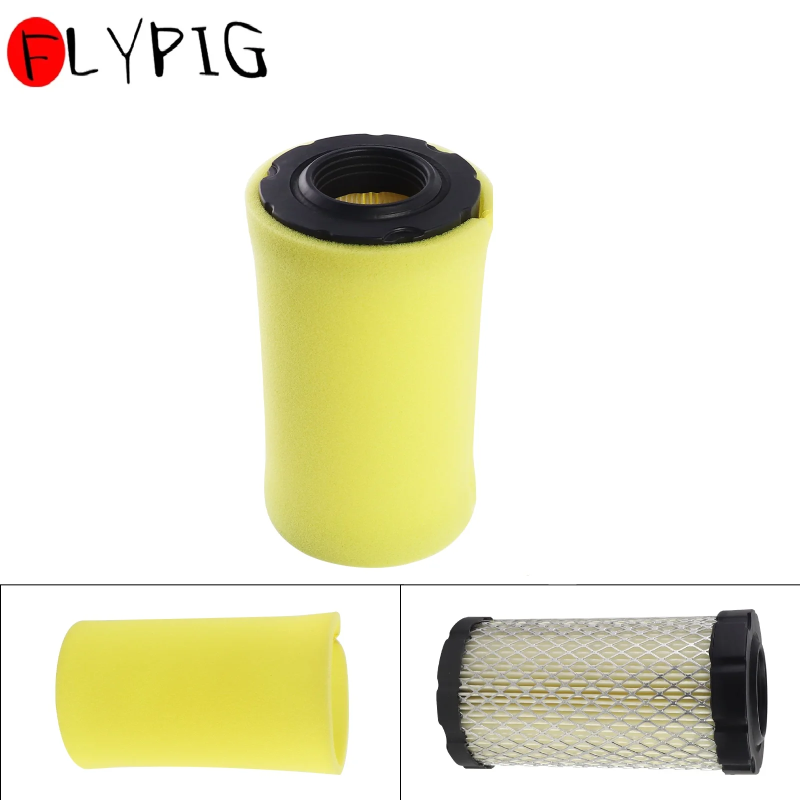 793569 Air Filter with Pre Filter for Briggs Stratton 793685 791630 John Deere GY21055 MIU11511 Bad Boy 063-4026-00