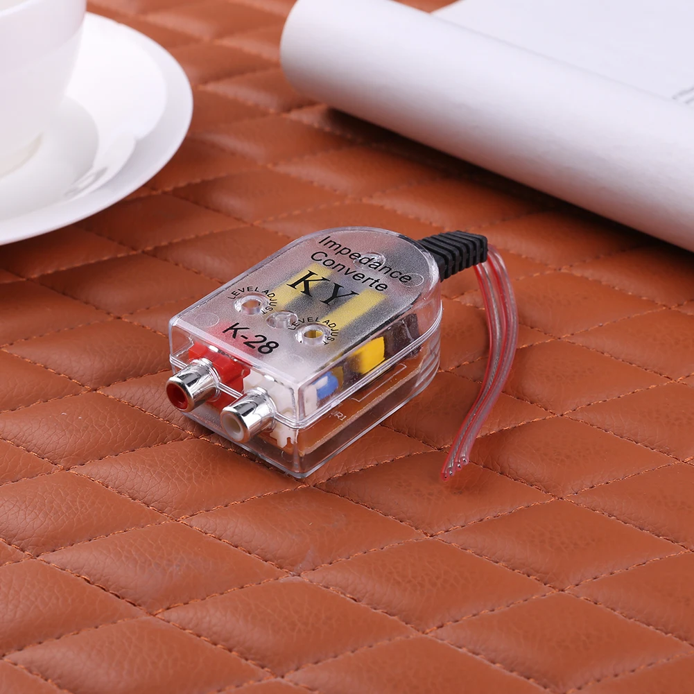 2/5/10PCS Car Audio High to Low Speaker RCA Subwoofer Impedance Converter Gadgets Low Audio Filter Connector Output Accessories