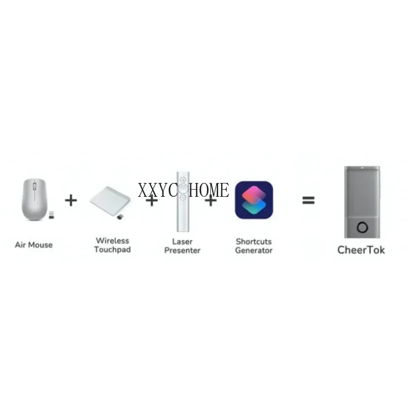 CheerTok: All-in-one Pocket Touchpad for Any Smart Devices AirMouse+Touchpad+Presenter+Shortcut