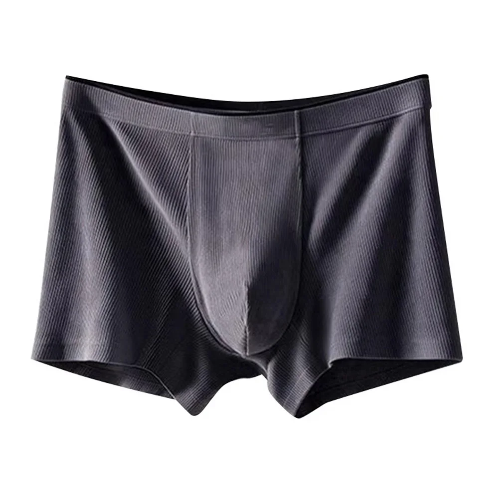 Breathable Casual Man's Four Corners Underwear U Pouch Comfortable Boxers Shorts Soft Middle Waist Jockstrap Boxer Trunks
