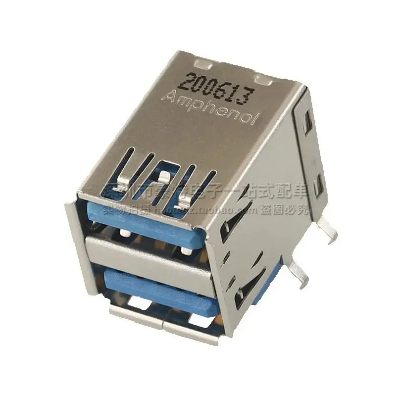 10PCS/ GSB4112313HR imported USB3.2 Type-A interface female double-layer crimping high-speed connector