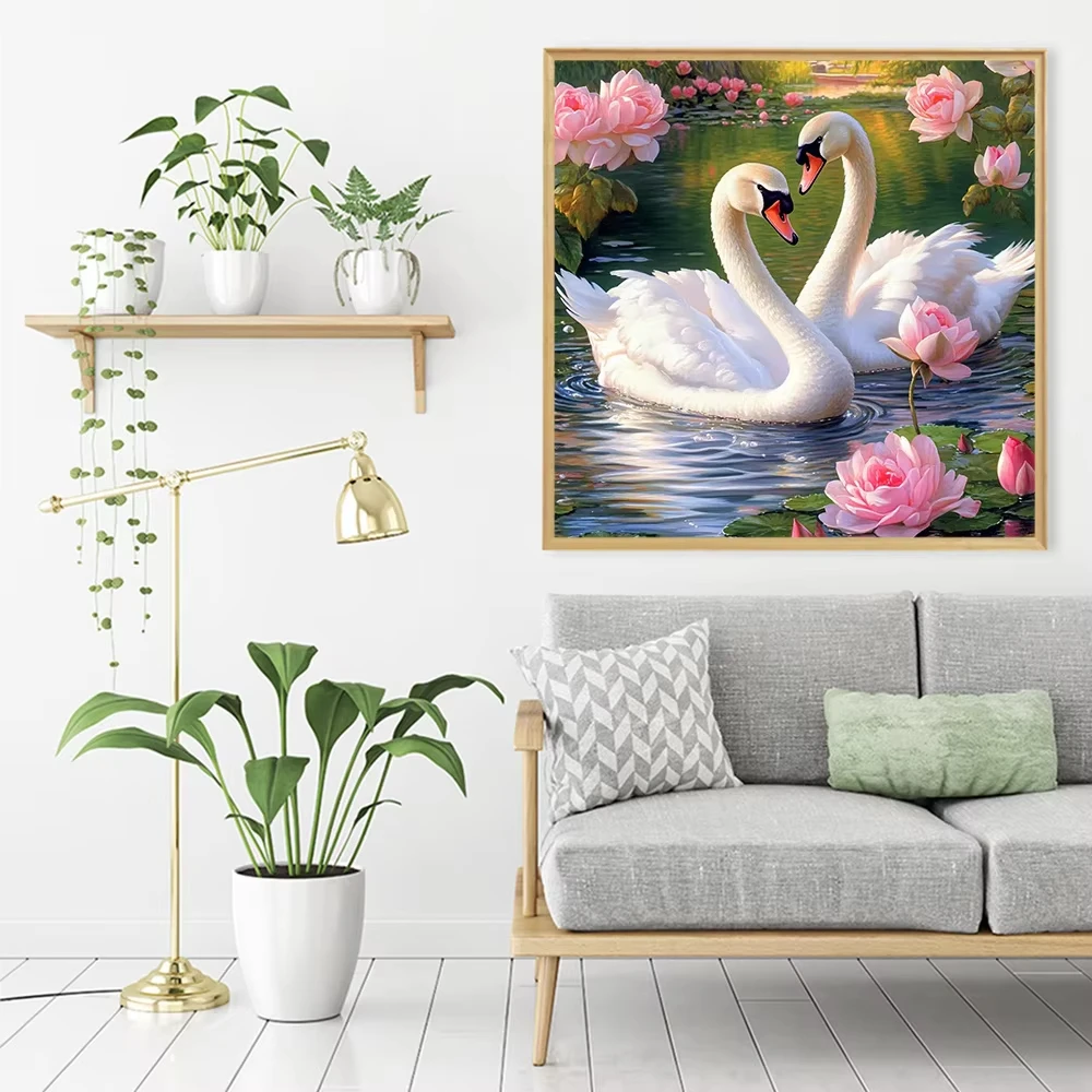 Paint By Numbers Swan Pattern  - Model Kit Acrylic Paint review and price