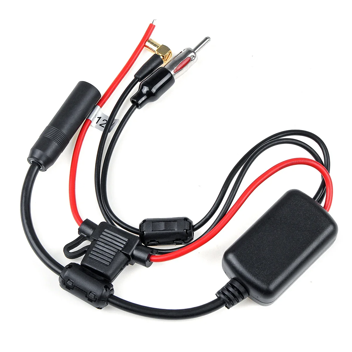 Universal DAB+/ FM Car Antenna Aerial Splitter Cable Digital Radio + Amplifier