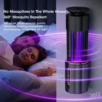 Electric Mosquito Killer Lamp USB Rechargeable Insect Trap with Timing Function Outdoor Camping Lantern for Home Garden