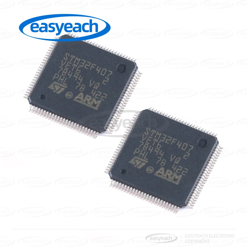 STM32F407VET6 STMicroelectronics LQFP-100 ARM Cortex-M4 32 بت متحكم MCUs