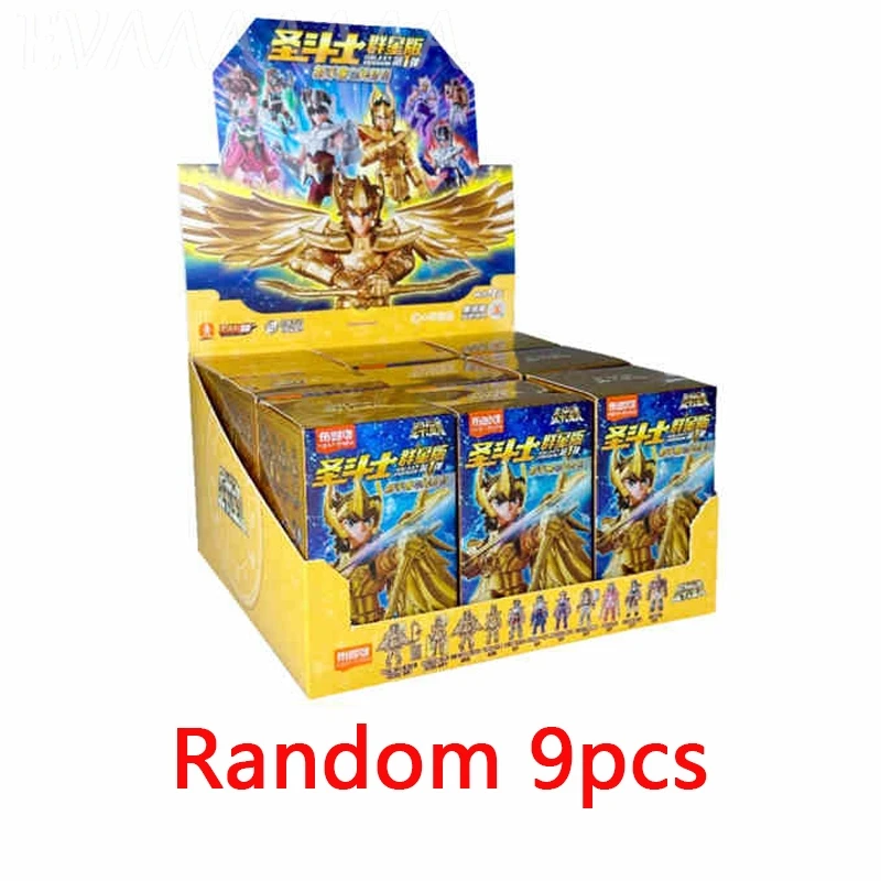 Original Blokees Gold Saint Action Figure Champion Saori Kido Seiya Mu Aiolia Assembly Figure Children Toys Birthday Gift