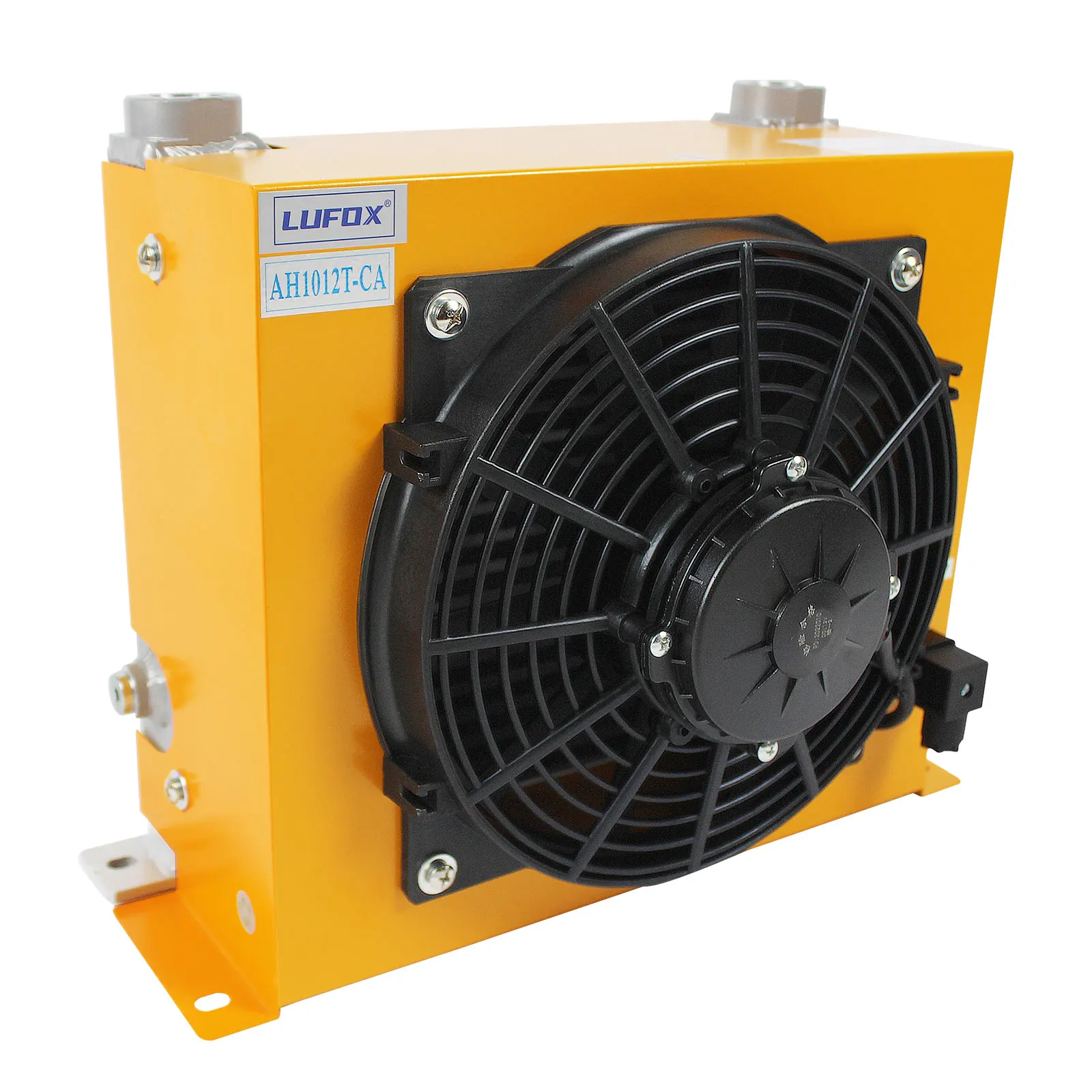 AH1012T-CA 100L/Menit Aliran Radiator Minyak Pendingin Penukar Panas Radiator Minyak Pendingin Piring Pin Penukar Panas untuk Sistem Hidrolik