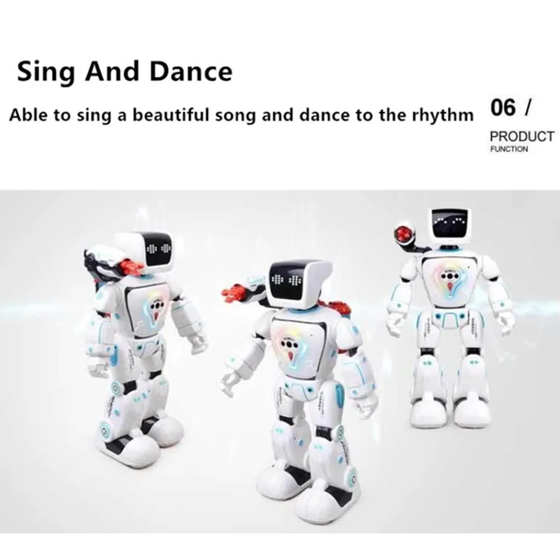 Smart Hydroelectric RC Robot Voice Conversation Gesture Touch Sensing Battle Mode Launch Bullet Remote Control Robot Kid Gifts