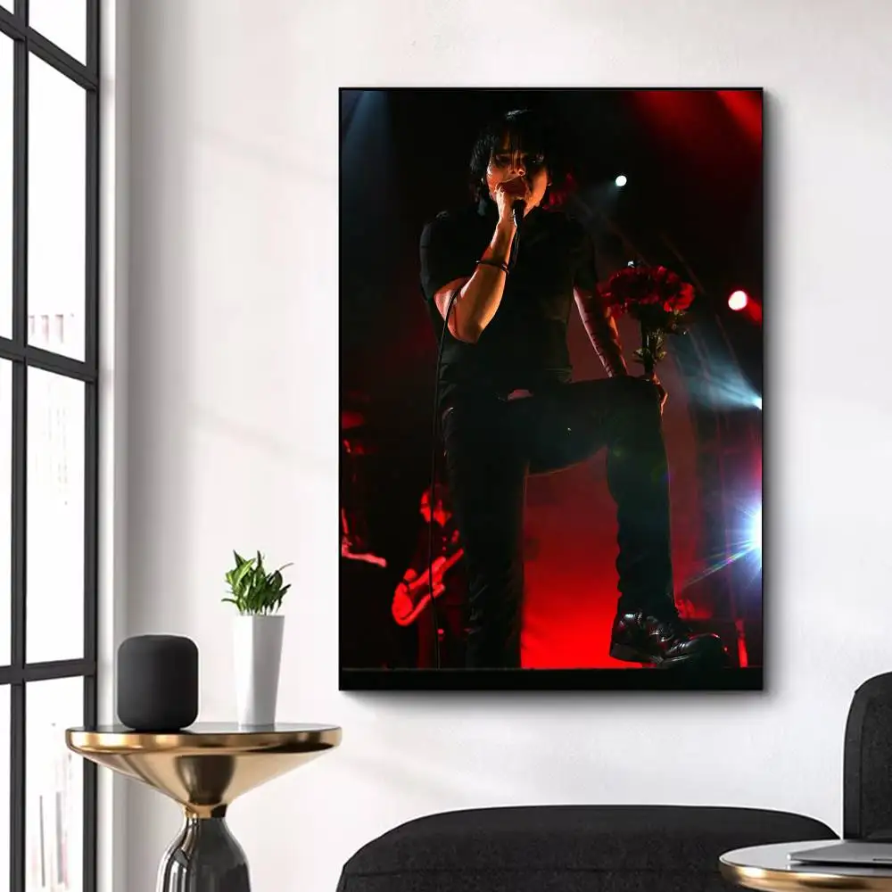 Gerard Way MCR  Poster Waterproof Wall Art Sticker For Bar Living Room Vintage Decor High Quality Print Gift