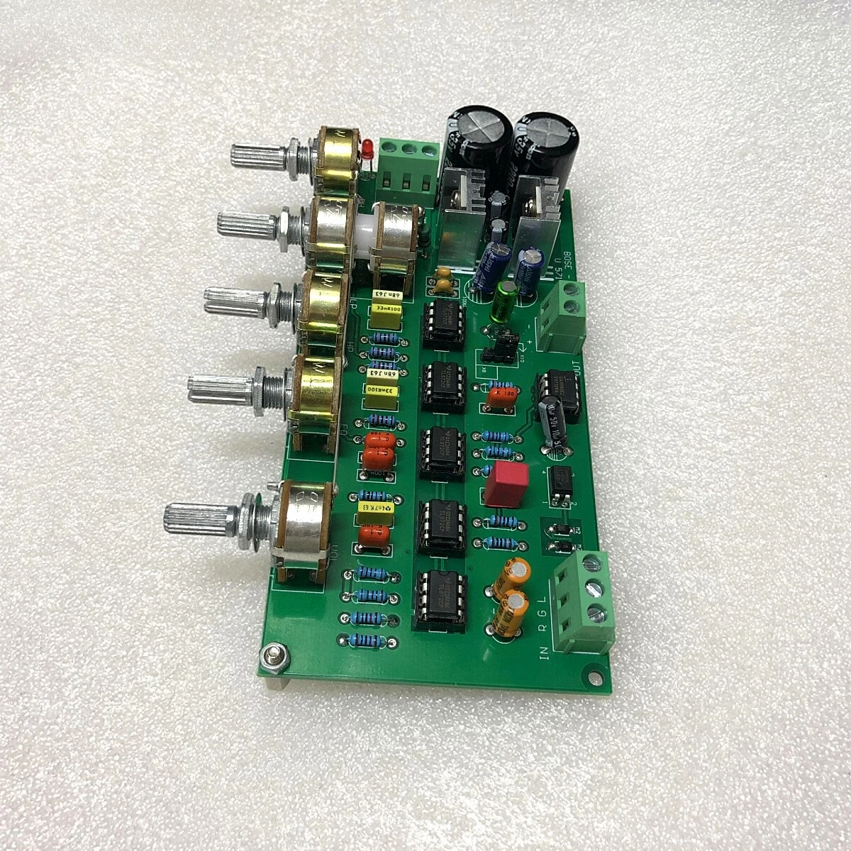 BO panneau frontal panneau de tonalité passe-bas filtre canon égalisation dynamique fièvre