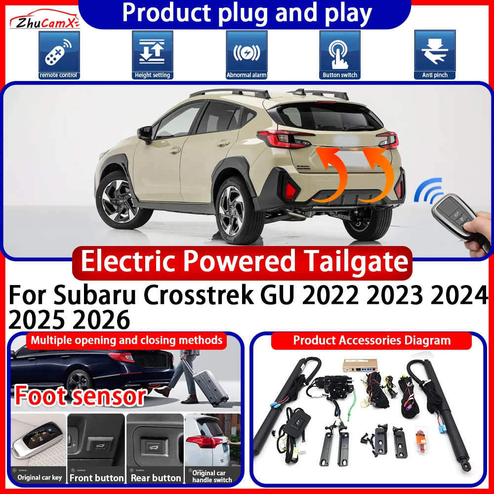 Electric Powered Tailgate for Subaru Crosstrek GU 2022 2023 2024 2025 2026 anti pinch Smart Intelligent Control Gate Lift Kit
