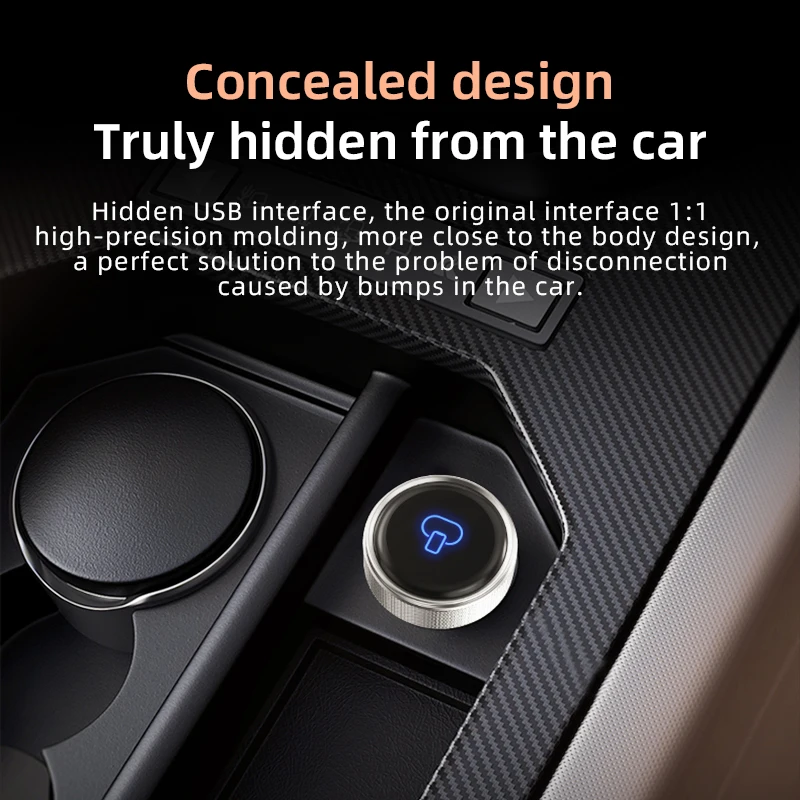 TrolinkTek 2025 2 in 1 Wired to Wireless CarPlay&Android Auto Adapter for OEM Car With USB WiFi6 BT5.4 Plug and Play Mini Box