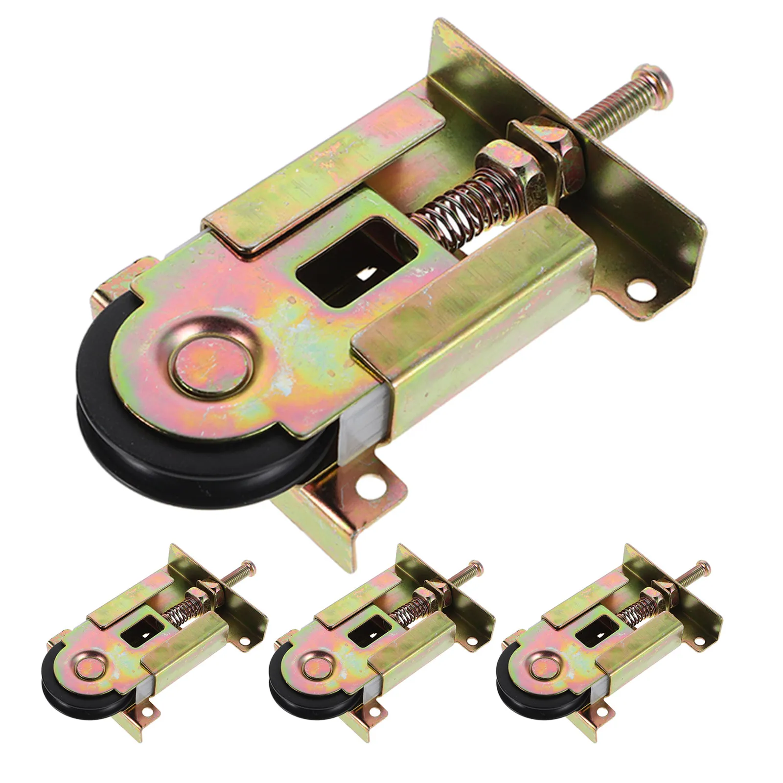 

4Pcs Sliding Door Pulley Heavy Duty Wardrobe Closet Roller Cabinet Furniture Track Hardware Smooth Quiet Easy Installation