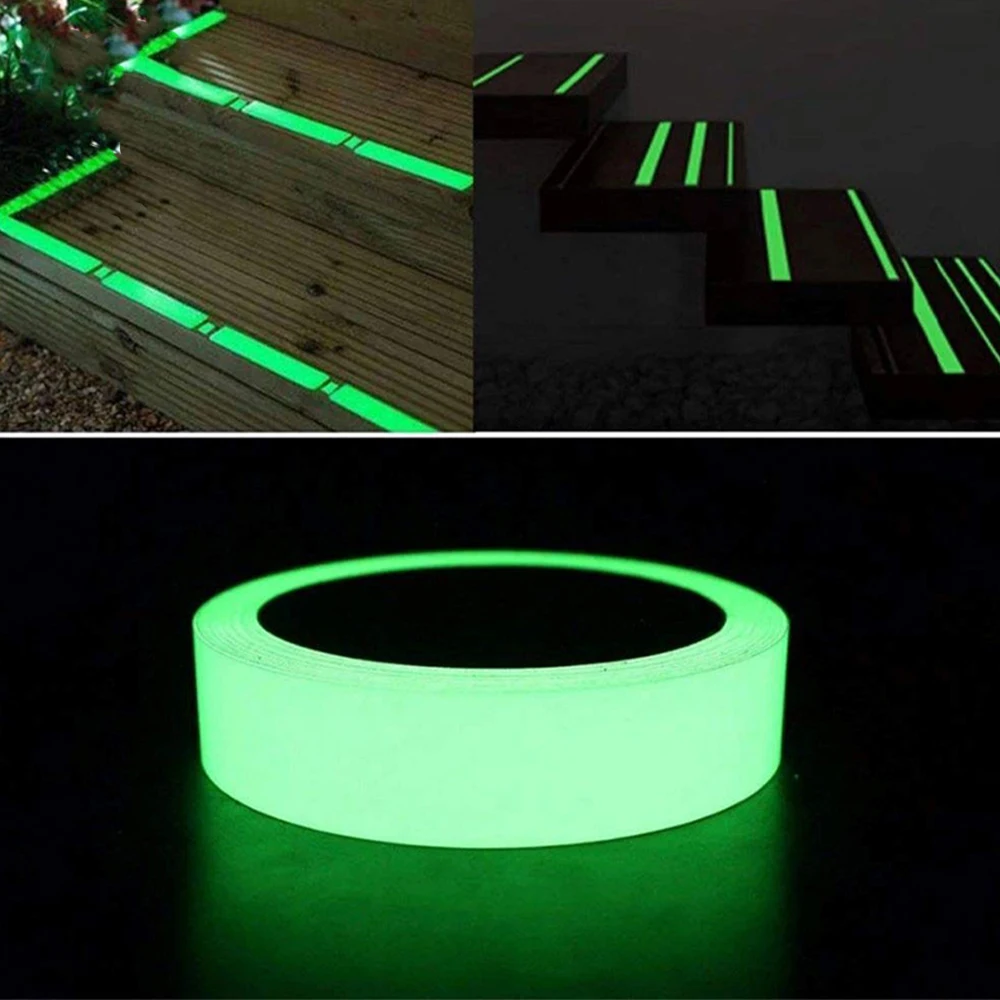 Luminous Tape 5 Meters Self-adhesive Glow Emergency Logo In The Dark Safety Stage Stickers Home Decor Party Supplies Decorative