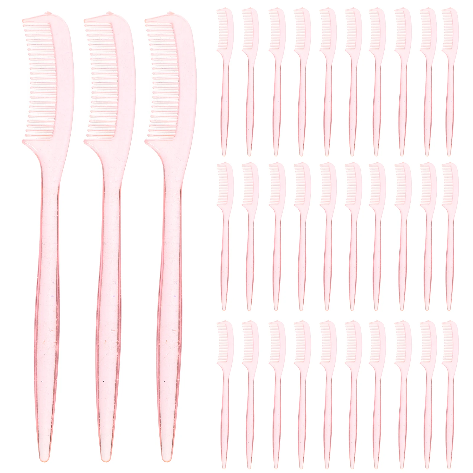 100 Pcs Comb Eyebrow Brush Portable Tools Extensions Eyelash Brush Plastic Lashes Ergonomic H Mascara Brushes