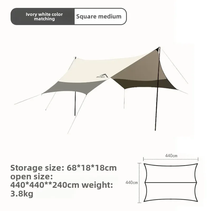 

Super Large Outdoor Canopy Tent Aw ning Camping Picnic Large Windpro of Ultra-light Portable Goods