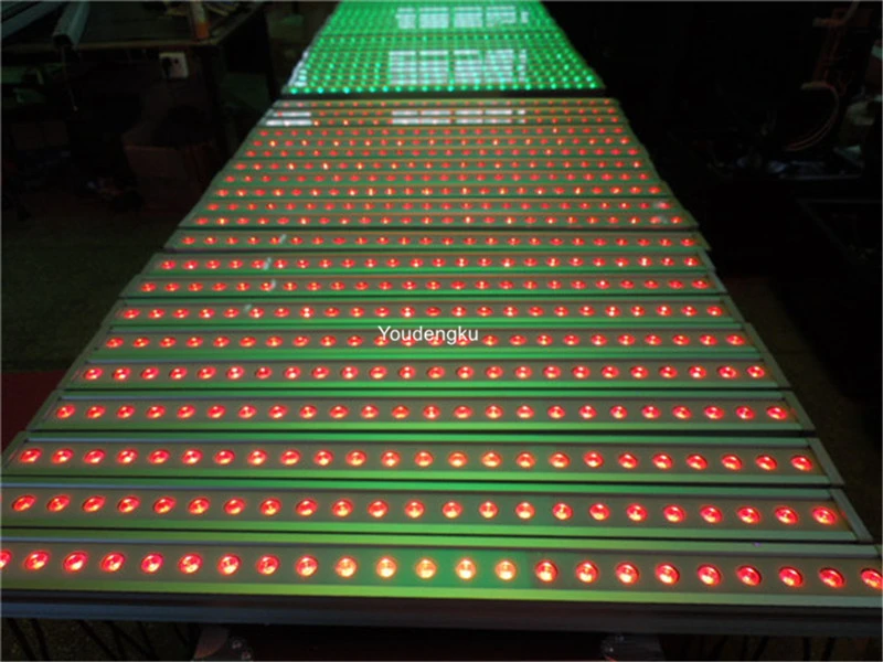 4 pieces 1M slim waterproof led wall washer bar 24*4w rgbw 4in1 IP65 led linear dmx beam washer wall lights