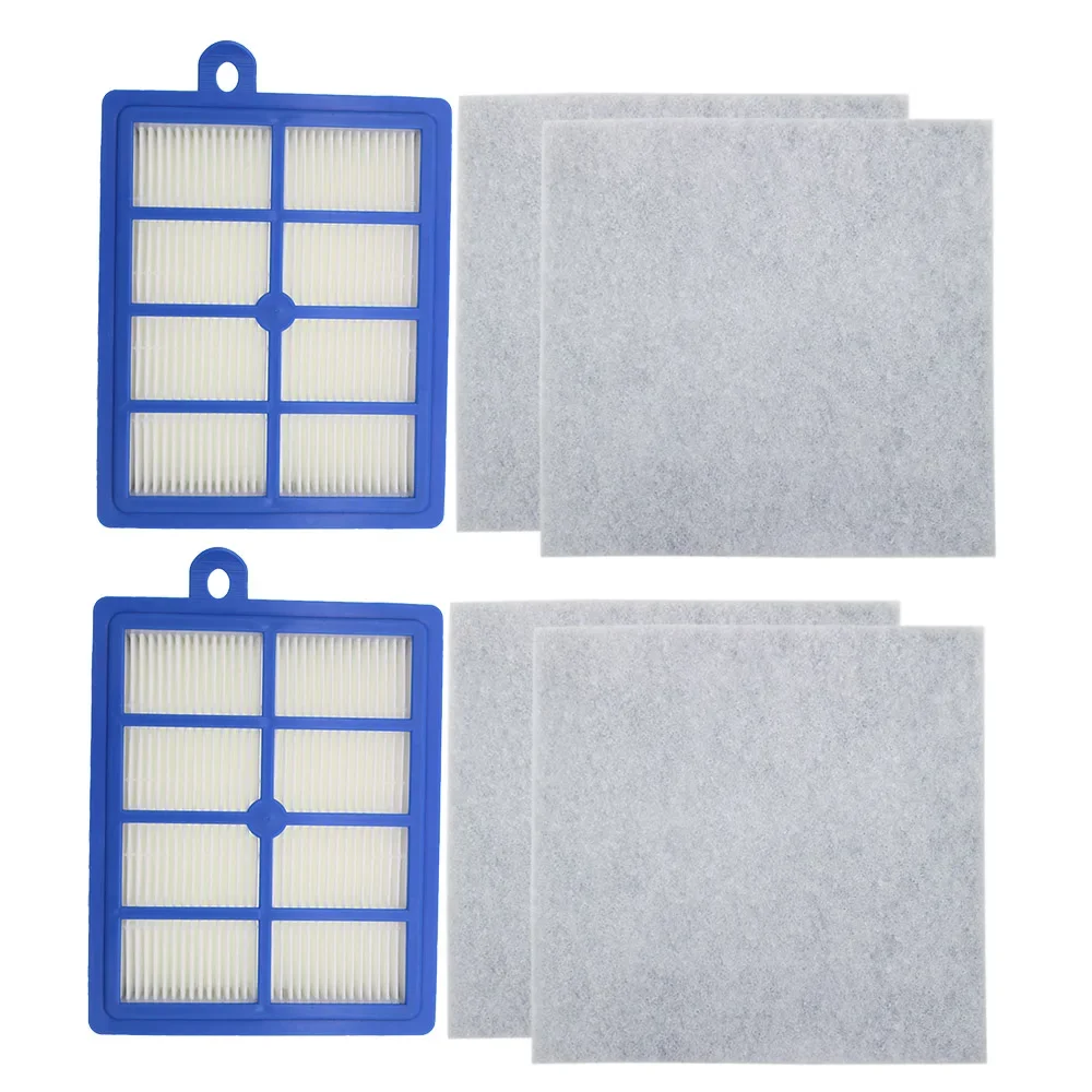 

Washable 2PCS Hepa Filter H12 H13+ 4PCS Motor Cotton for Philips Electrolux AEG Vacuum Cleaner Replacement Parts