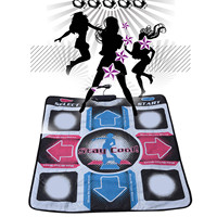 New USB Wired Non-Slip Dance Mats Dancing Game Step Pad HD Foot Print Fitness Dancer Blanket for PC Dance Pad Indoor Gaming Pad