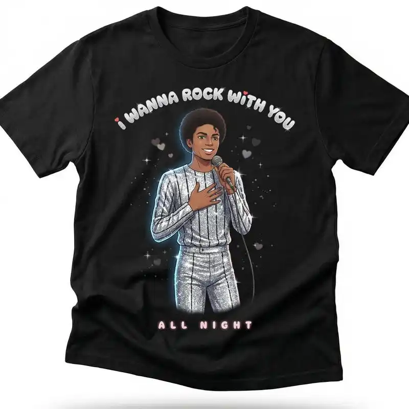 Michael Jackson Valentines Day Anime Tee, Rock With You Shirt