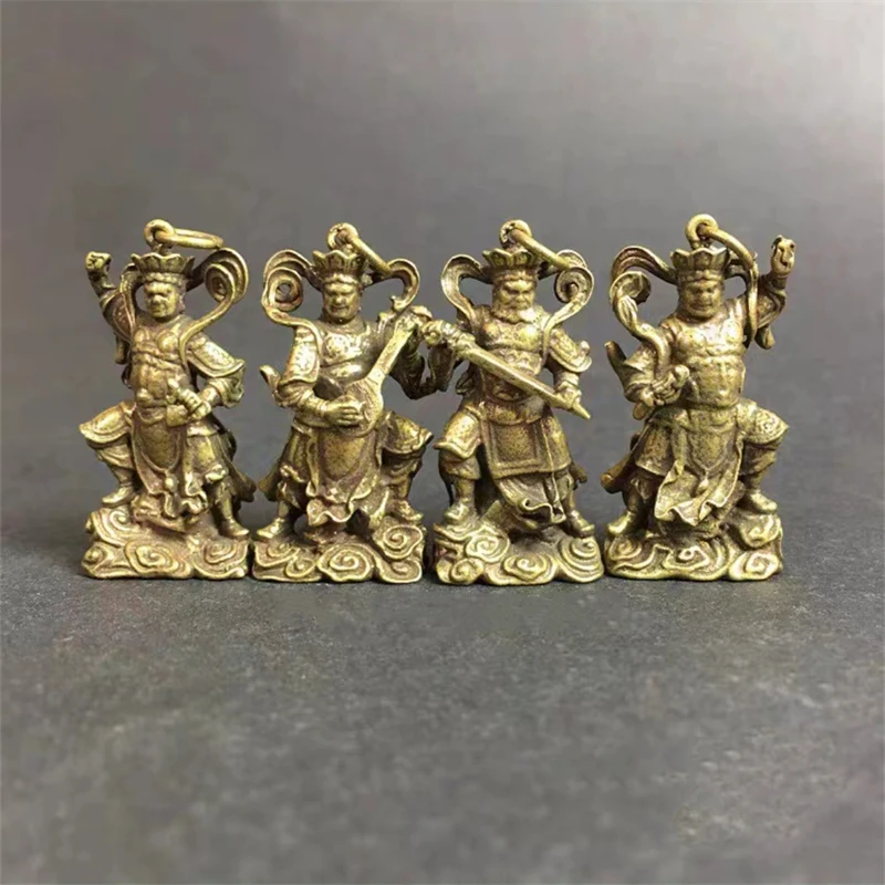 

Pure copper ornaments of the Four Heavenly Kings, Home ornaments, auspicious