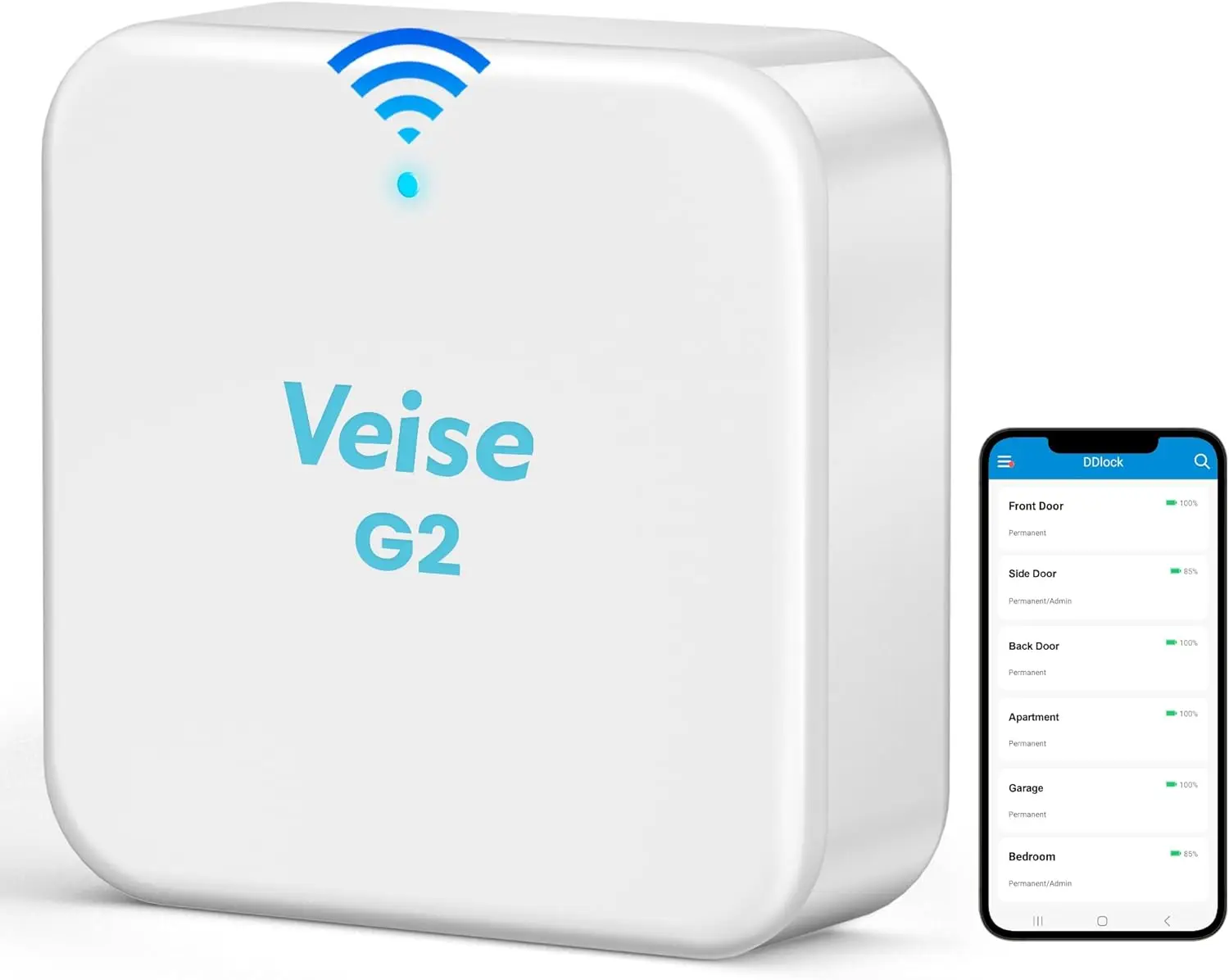 

Умный Wi-Fi-шлюз для дистанционного управления замками, совместимый с приложениями DD Lock и TT Lock