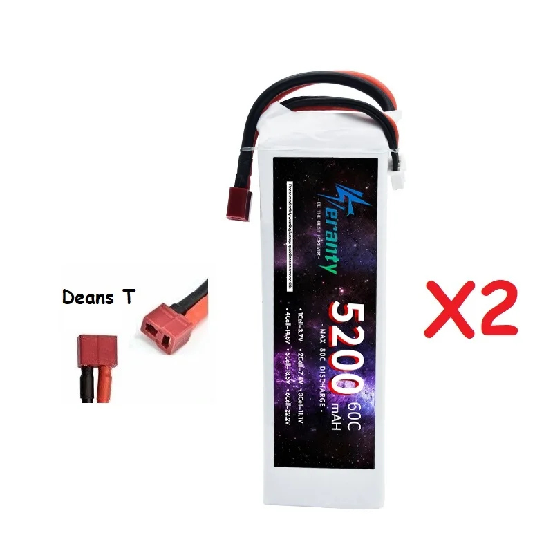 3S Lipo Batterij 11.1V 5200Mah 60c Voor Rc Auto Quadcopter Drone Vliegtuig Helikopter Met Xt60 Deans T Xt90 Ec5 11.1V Batterij