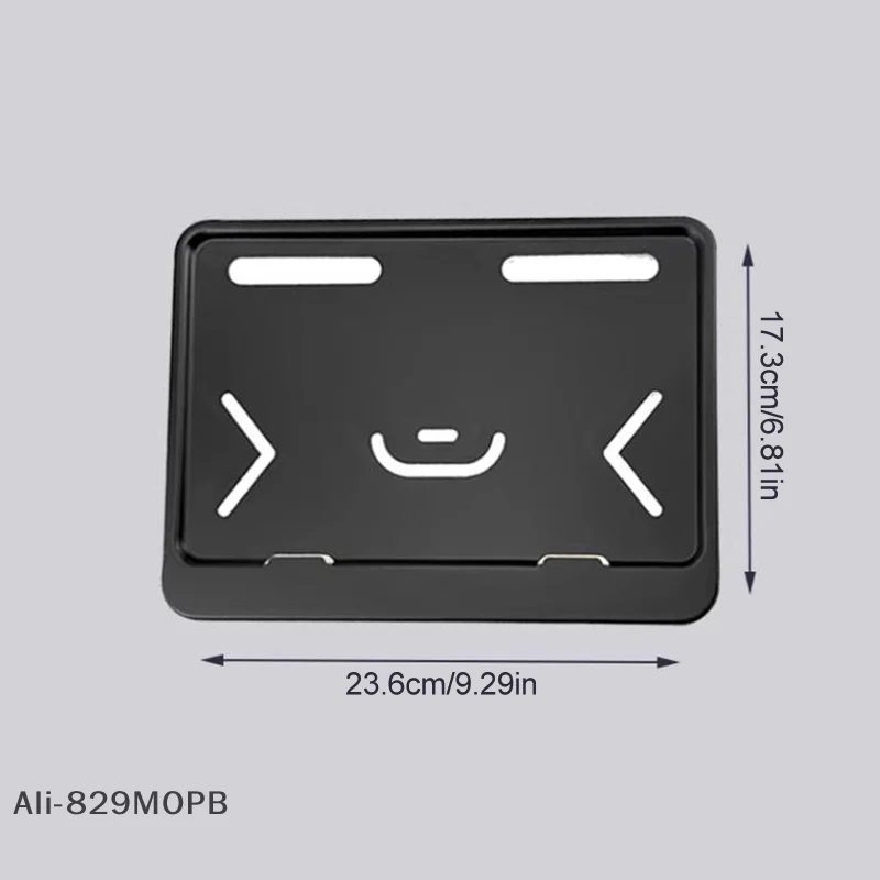 【P】Aluminum License Plate Frame Motorcycle License Plate Holder For Front & Rear 2 Holes Universal