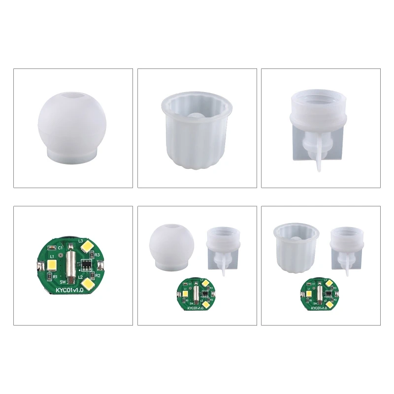 

DIY Crystal Epoxy Resin Stripe Oval Pendant Mold Bulb Decoration Silicone Mold with Wick Jewelry Tool Making Diy Crafts