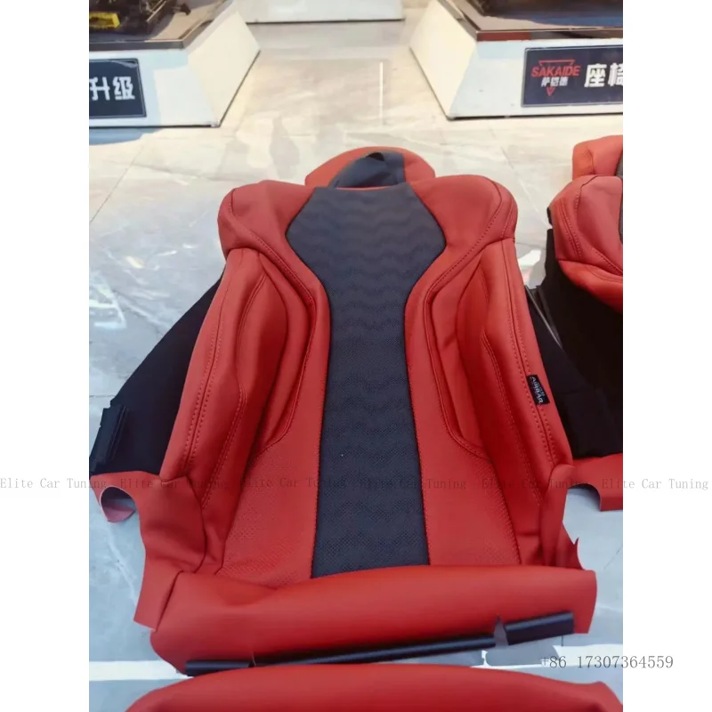 

Полный комплект чехлов для сидений из роскошной кожи Nappa на заказ, подходит для BMW 3, 7 серии, X1, X2, X3, 1 серии