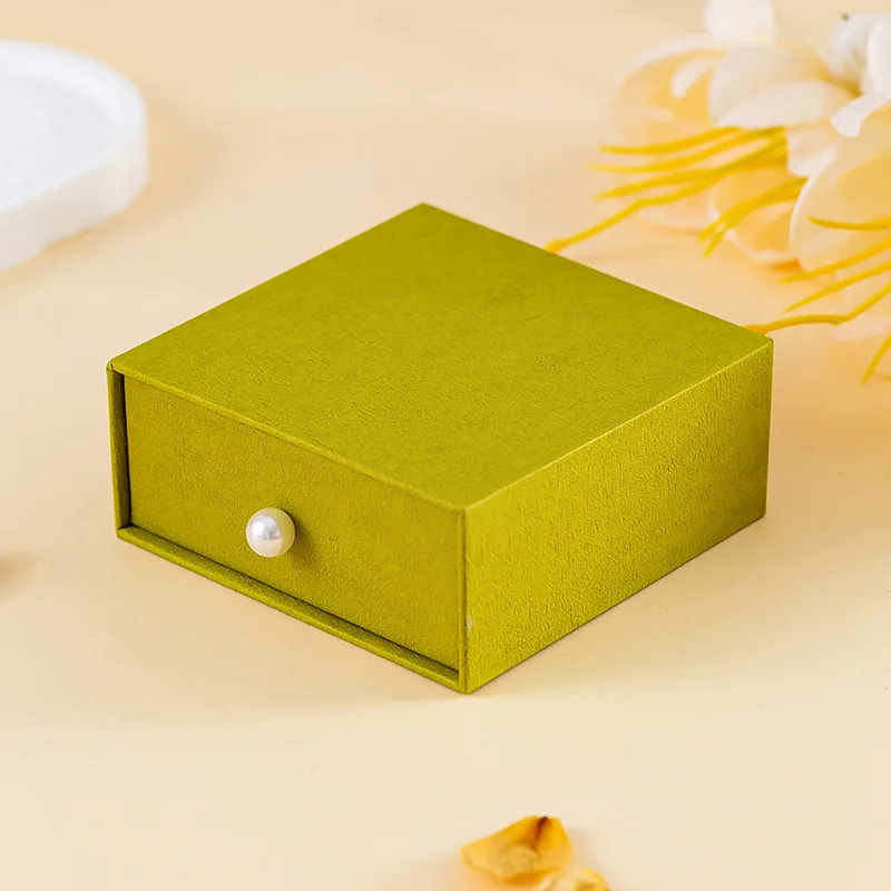 

Jewelry Packaging Box Solid Color Portable Jewelry Storage Solid Color Gift Box Protective Drawer Jewelry Box For Special Travel