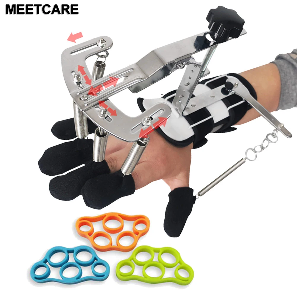Férula de rehabilitación para mano, muñeca y dedos, ortesis para pacientes con accidente cerebrovascular, para fortalecimiento muscular y ejercicio de tendones, protector.
