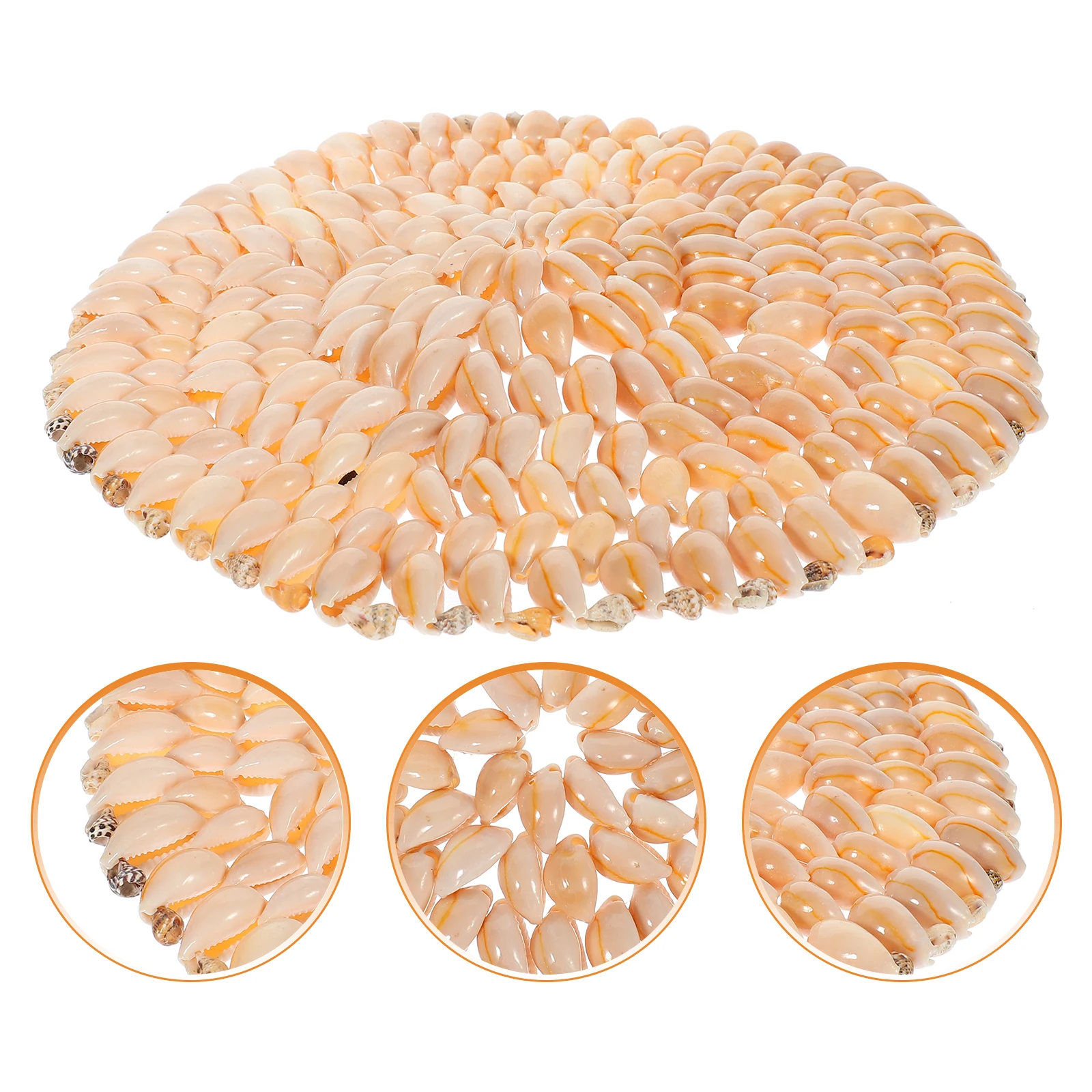 

Shell Crafts Coasters Unique Cup Mats Heat Resistant Beach Style Table Decor Random Color Easy Clean Reusable Home Art Kitchen