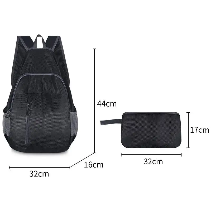 Ultra-Light Portable Foldable Sports Skin Bag Thin Waterproof Outdoor Climbing Backpack Unisex Travel Double Shoulder Bag