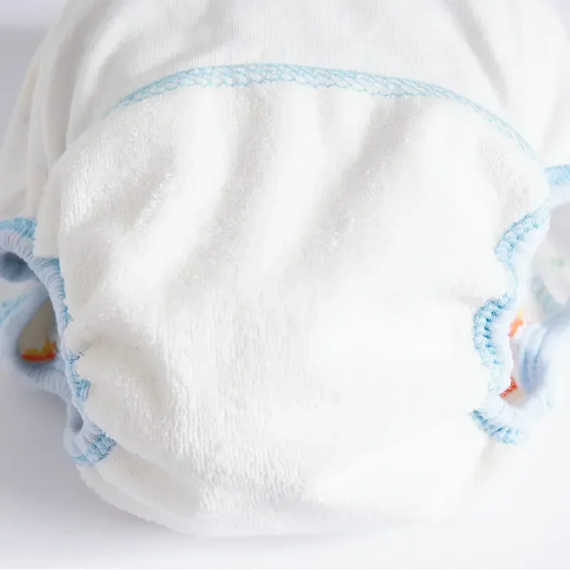 5pcs Boys Cotton Cloth Diaper Nappies Pants Reusable Washable Baby Pocket Waterproof Breathable Size 90 for 10-14kg