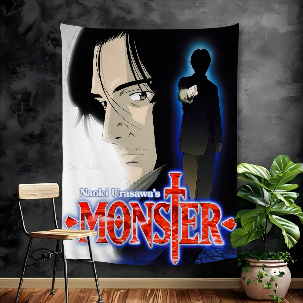 

Anime Monster Printed Large Wall Tapestry Hanging Tarot Hippie Wall Rugs Dorm Art Home Decor