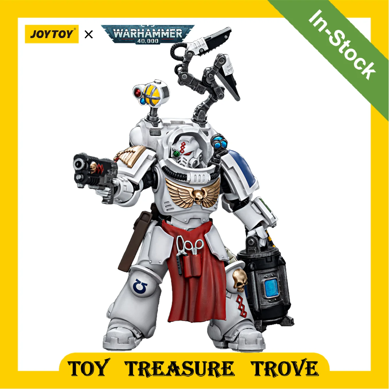 

[In-Stock] JOYTOY Warhammer 40k 1/18 New Action Figures Uitramarines Apothecary Biologis Anime Military Model Toy Collection