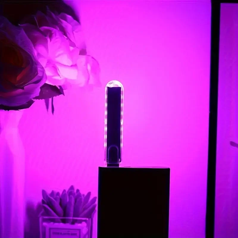 

1pcs USB-Powered 8LED Night Light - Portable, Rust-Resistant Reading Lamp for Bedroom & Travel