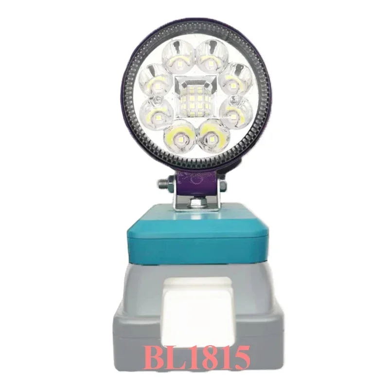 Imagem -06 - Led Carro Trabalho Lâmpada Luz Lanterna Tocha tipo c Usb Banco de Potência para Makita Dewalt Bosch Milwaukee Bateria 18v 12