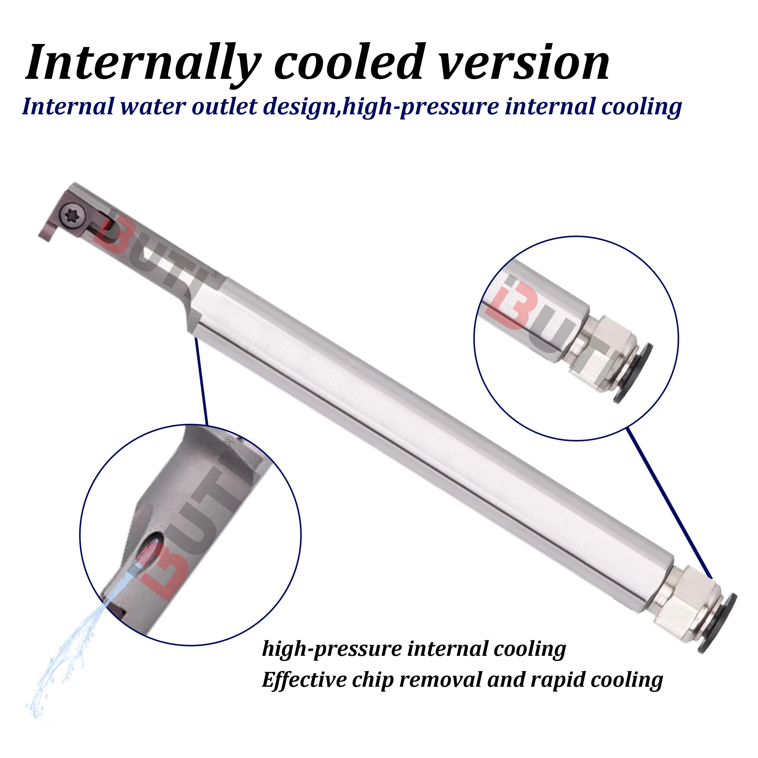 SIGER0808A SIGER1010B H06H SIGER09A แท่งมีดเซาะร่องในรูเล็กสำหรับเครื่องกลึง CNC แท่งมีดเซาะร่องในรู ซีรีส์ SIGER