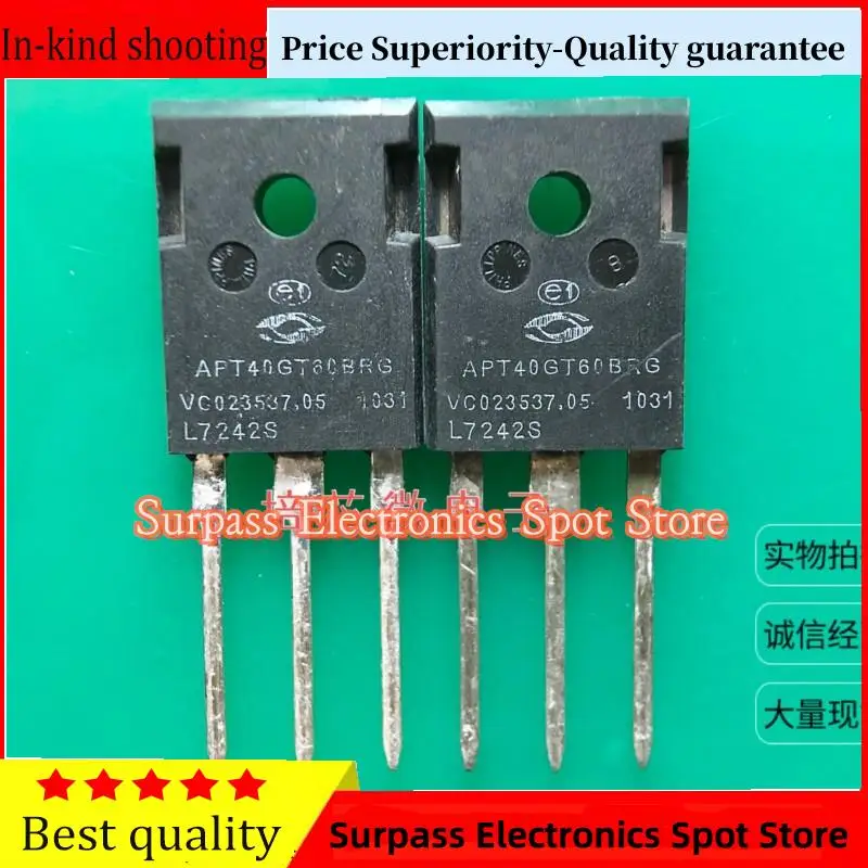 

10PCS-100PCS APT40GT60BRG MOS 80A/600V Price Superiority-Quality guarantee