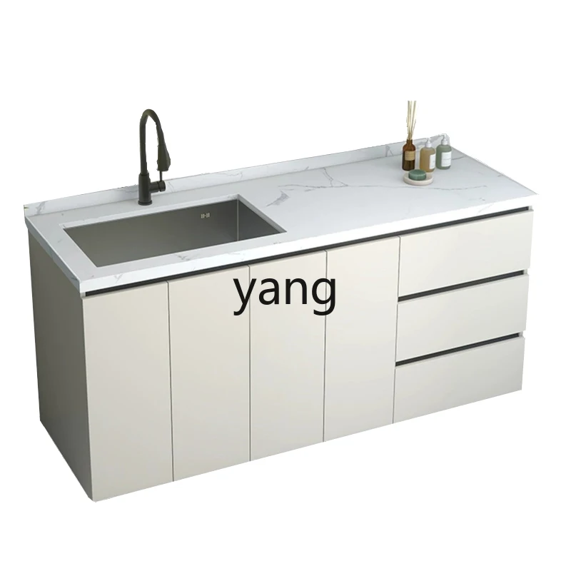 

LMMCombination Drawer Rock Board Stainless Steel Sink Custom Wash Cabinet