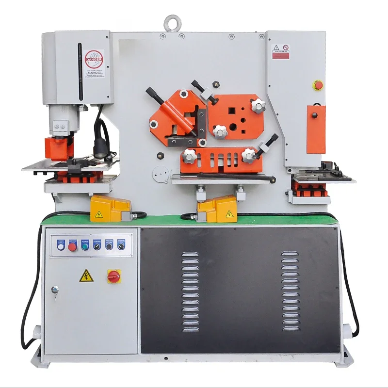 For Q35Y Series Hydraulic Iron Worker Punching Machine Metal Shear Ironworker 160 Tons Stamping Steel Machine