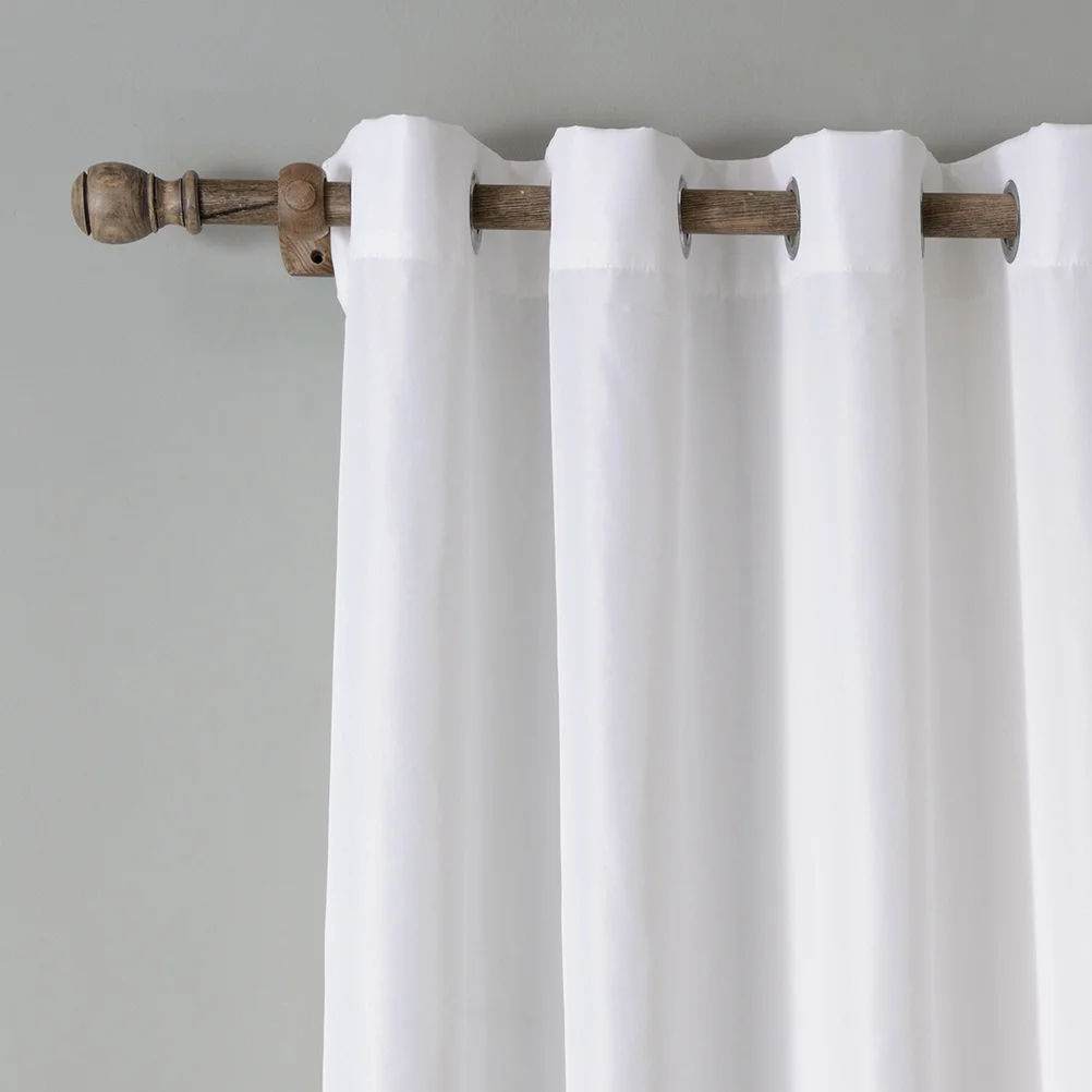 

White Oxford Cloth Plain Color Curtain Room Darkening Window Drapes Bedroom Living Room Home Office Hotel Decoration