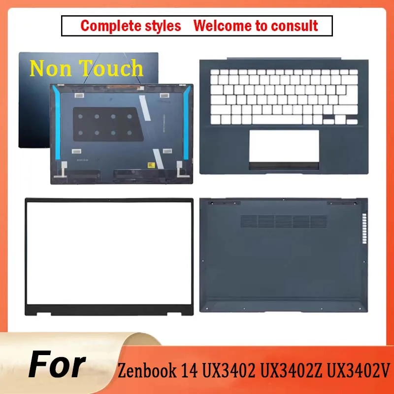 Non Touch Cover For Zenbook 14 UX3402 UX3402Z UX3402V UM3402Y NB5929 2022 Laptop LCD Back Cover Front Palmrest Bottom Case