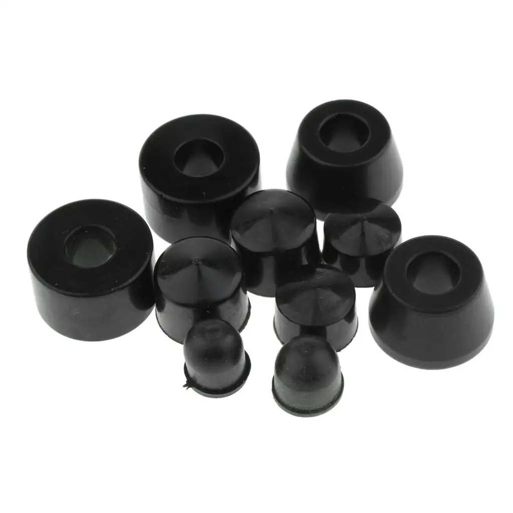 2x 10pcs Longboard Skateboard Bushings Conical & Cylinder with Cups Set