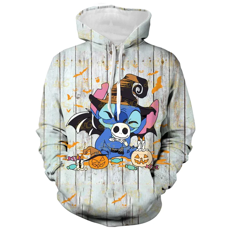 Halloween Mickey Mouse Hoodie Men Women Disney Pullover Adult Kids Cartoon Hooded Clothing Boys Girls Fashion Coat with Hat